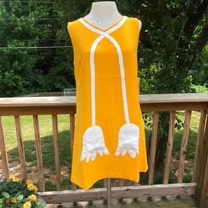 Victoria Beckham Yellow Dress w/ Flowers, NWT
